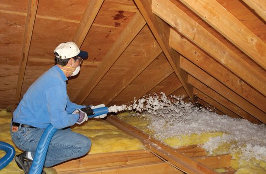 Blown-In Fiberglass Insulation